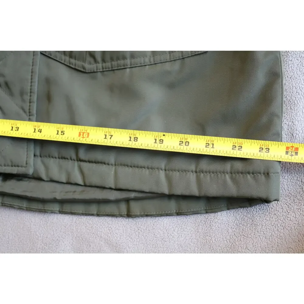 UNIVERSAL THREAD Winter Coat Women Large Green Chunky Cinched Waist Drawstring - Picture 13 of 16